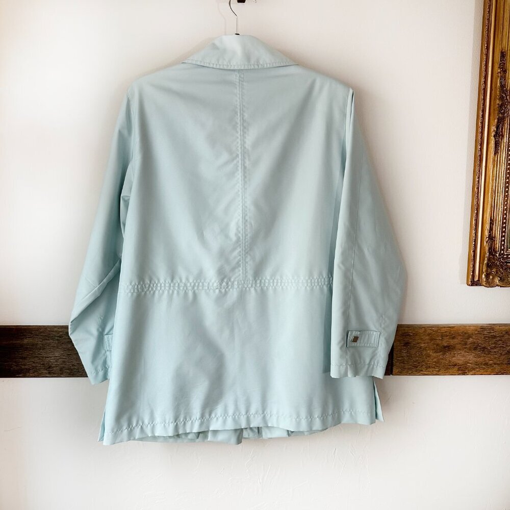 Vintage Fitz-Wright Powder Blue Coat Jacket Pristine! M Rain‎ Light - Picture 4 of 10